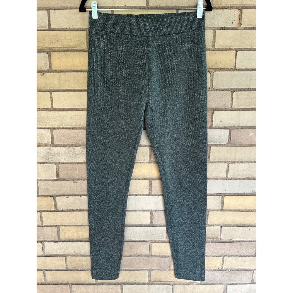 Lou & Grey for LOFT Green Textured Knit Pull On Leggings Size Medium